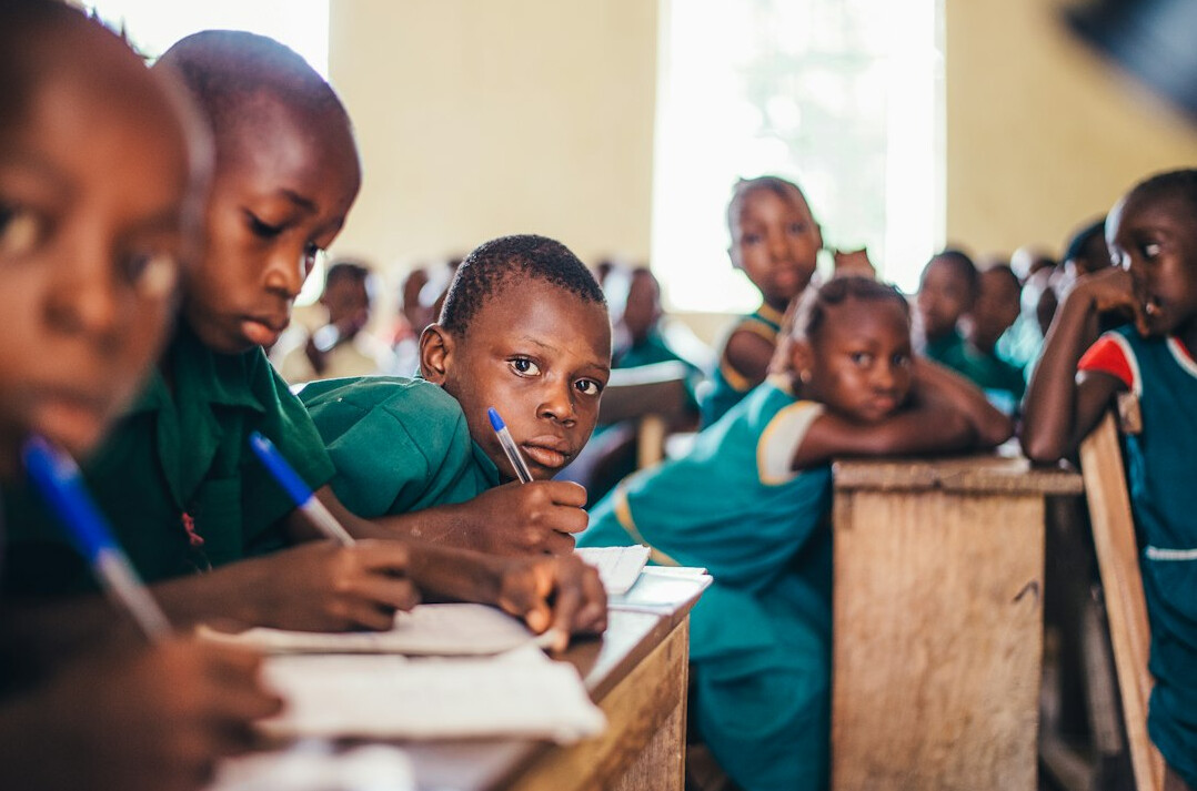 school children learning